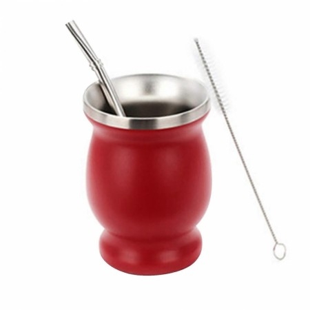 Kube kopp til Yerba Mate – rød