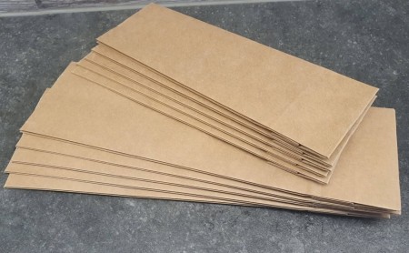 Teposer grå - kraftpapir, 2 størrelser